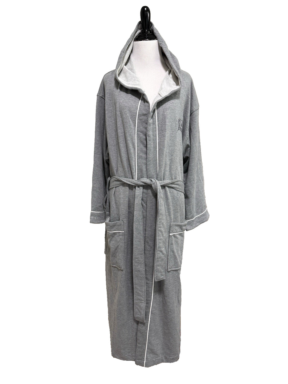 Monarch Cypress French Terry Cloth Robe S Gray Spa Hotel Lounge Cozy Relaxation